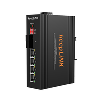 keepLINK KP-9000-65-1FX4TX-SC20-W 5口百兆单模双纤交换机 1对