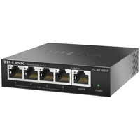 TP-LINK 普联 SF1005P 5口百兆4口POE非网管PoE交换机