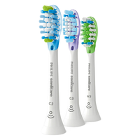 飞利浦 钻石系列电动牙刷头HX9073智臻混合型  白色 3个