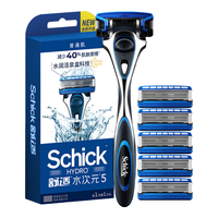 Schick 舒适 水次元5手动剃须刀 1刀架+7刀头