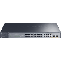 TP-LINK 普联 26口全千兆Web网管云管理PoE交换机 (24PoE口+2千兆SFP) 企业级分流器 分线器TL-SG2226PE