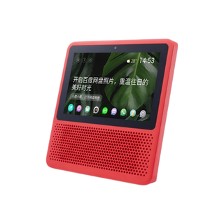  小度 1S AI语音遥控 智能音箱  红色