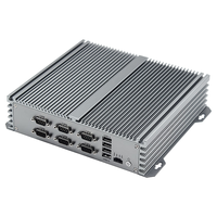 研勤工控 无风扇 工控机 6串口 4G内存 64G固态硬盘