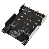 银昕 SilverStone SDP12 3.5英寸 两盘位 M.2硬盘盒 黑色