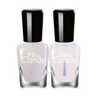 Miss Candy 糖果小姐 底油亮油套装 (快干高亮封层油15ml+蛋白强韧护甲底油15ml)