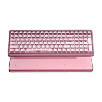 AULA 狼蛛 AC210 无线键鼠套装 粉色