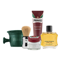 PRORASO/博拉索 檀香乳木果 剃须套装+打泡碗+须后水 五件套
