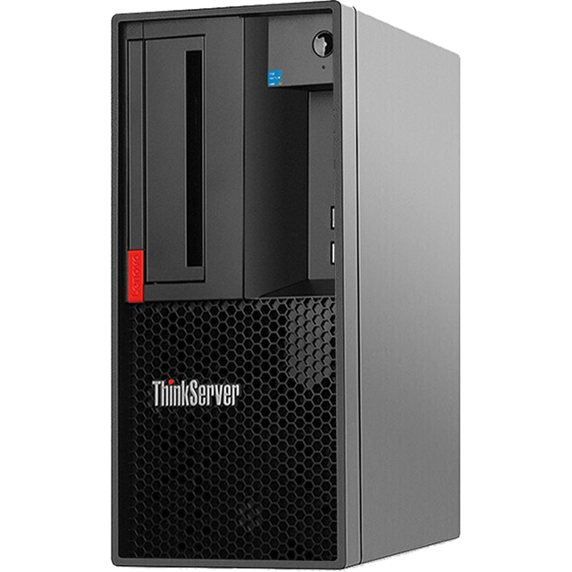 联想 至强4核E-2324G 小型塔式服务器+16G内存+256G固态+2x1T硬盘