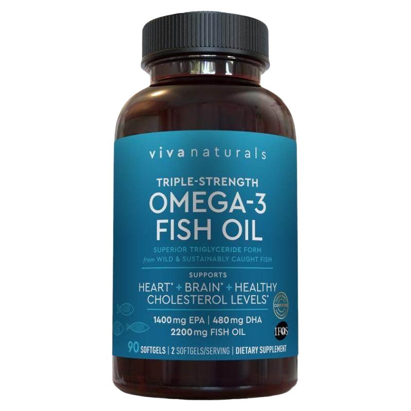 Viva Naturals 91%高纯度深海鱼油 190g 欧米伽3软胶囊