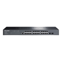 TP-LINK 普联 24口千兆二层网管核心交换机 2千兆光纤口 企业级交换器
