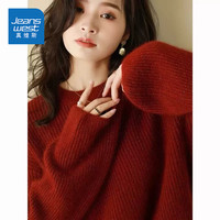 真维斯 女士复古毛衣 加厚保暖针织衫