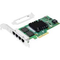 EB-LINK intel英特尔I350AM4芯片PCI-E X4千兆四口服务器网卡I350-T4电口机器视觉工业相机网络适配器