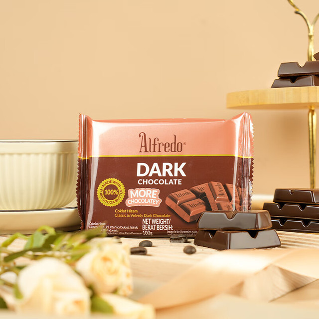 爱芙 黑巧克力100g 原装进口