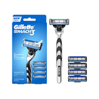 Gillette 吉列 锋速3剃须刀手动刮胡刀头胡须刀锋速3层刀片 1刀架5刀头