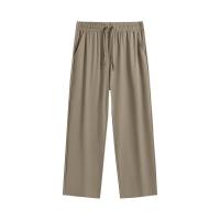 值友专享、每日必抢：gxgjeans 夏季热卖 美式冰丝垂顺宽松直筒休闲裤 卡其色