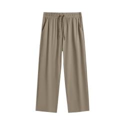 gxgjeans 夏季热卖 美式冰丝垂顺宽松直筒休闲裤 卡其色