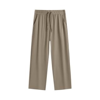 gxgjeans 夏季热卖 美式冰丝垂顺宽松直筒休闲裤 卡其色