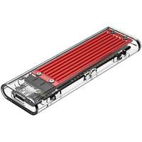 ORICO 奥睿科 M.2硬盘盒 USB 3.1 Type-C TCM2-C3 透明红