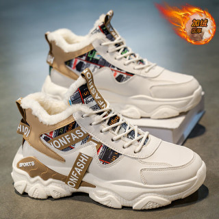 移动端、京东百亿补贴：啄木鸟 雪地靴男冬季男鞋加绒高帮运动鞋子