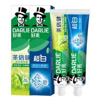 DARLIE 好来 牙膏套装(茶倍健龙井绿茶90g+双重薄荷90g)