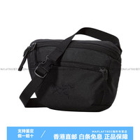 始祖鸟Mantis 1 正面标志 再生聚酯纤维 腰包 常规 男女同款款 黑色 黑色