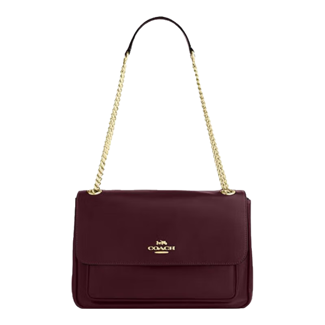 COACH 奥莱女士女包ELODIE单肩包通勤盒子包