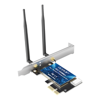 EDUP 翼联 EP-9620 1200M PCI-E双频无线网卡 蓝牙适配器 台式机内置扩展卡 AC1200随身WIFI接收器