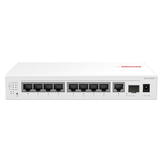 华为 HUAWEI数通智选8口满供千兆web网管POE交换机S210-8P2ST 8口千兆电+1上行电口+1上行光口企业级POE交换机