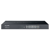 TP-LINK 普联 云交换TL-SG2016 16口全千兆Web网管 云管理交换机 企业级交换器 监控网络网线分线器 分流器