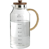 高茗2025大容量凉开水壶耐高温玻璃加厚晾水壶夏季家用储水冷水壶 【大容量】古音凉水壶2800ml