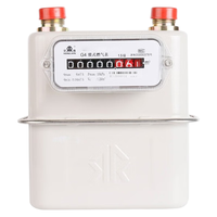 皓振家用燃气表 G4G2.5家用天然气表煤气表膜式燃气表流量表铜铁接头 G