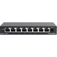 锐捷 8口全千兆AI网管交换机RG-ES208GC-E 八口网络企业级APP管理 办公监控工程交换器