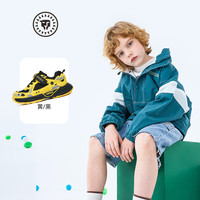 泰兰尼斯童鞋春季365系列儿童运动鞋男童时尚防滑舒适休闲鞋 黄黑 29 内长19.0适合脚长18.0