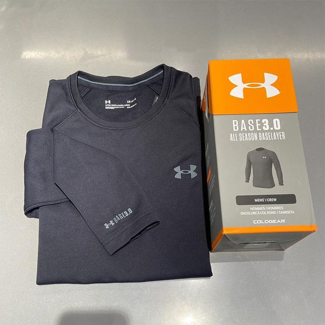 安德玛 UA Base3.0男子登山滑雪运动户外保暖打底衫抗寒抗风长袖