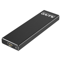 MAIWO 麦沃 2.5英寸 单盘位 M.2移动硬盘盒 黑色 NVME协议 Type-C K1688P
