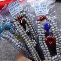 天然正月高密星月菩提子108颗手串男女佛珠项链菩提手链带配饰 6*8mm多种搭配款式随机发