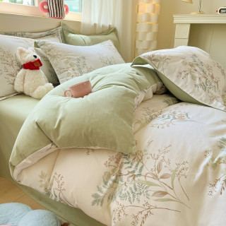 AIDLI A类100%全棉磨毛加厚保暖四件套 200*230cm