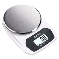 香山 电子秤厨房秤台秤 克称高精度 塑盘（量程3kg-0.1g）