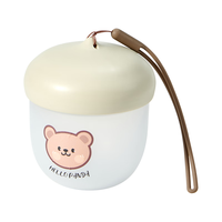 沃德百惠 牛奶杯带刻度儿童微波炉加热冲奶粉泡奶热奶杯便携外带早餐豆浆杯 奶油白