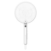 久量（DP）电蚊拍充电式 灭蚊器家用苍蝇拍typec快充强力紫光诱蚊大网面灭蝇 升级款【电量显示+紫光+四合一】