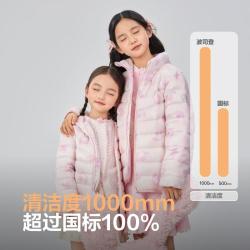 波司登 疯狂动物城合作轻薄羽男女童舒适亲肤连帽轻暖儿童羽绒服圣诞红色