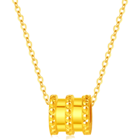 中国黄金小蛮腰黄金项链女足金吊坠新年实用轻奢 足金小蛮腰吊坠赠s925链
