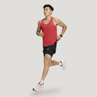 adidas 漫航系列CUSHIONNOVA新年款缓震回弹跑步鞋男女阿迪达斯   亮白/暗红/金色   46