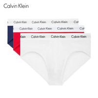 卡尔文·克莱恩 ck提花棉质男士三角内裤U2661G 三条装