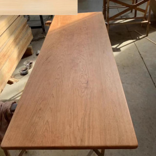 画萌 北美进口樱桃木 原木桌面板 台面书桌板材 窗台板 家具飘窗