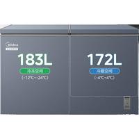 Midea/美的 双温 冰柜  合金白 355L