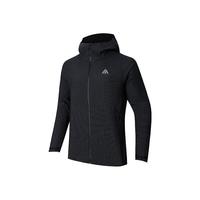 ANTA安踏水壳LT冲锋衣|大地之壳防水户外登山徒步硬壳连帽外套上衣男 (24款LT轻质版)基础黑-5 XL(男180)