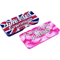 小鹿妈妈 Fawnmum小鹿随身盒精致牙线盒旅行便携铁盒牙线棒收纳盒双色可选 蓝小