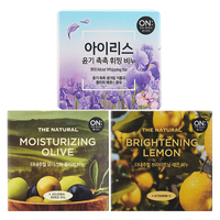 安宝笛(ON THE BODY) 韩国进口 家庭装香皂90gx3支装（樱花+鸢尾花+橄榄）