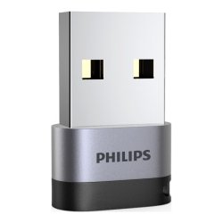 飞利浦 USB转Type-C转接头电脑USB公转USB-C母接口充电数据连接线转换器
